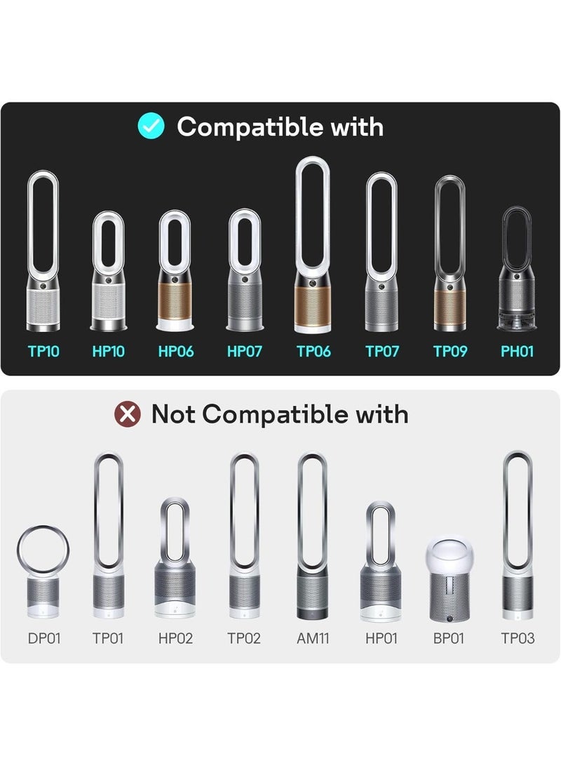 M.A&F's True HEPA+Carbon Filter 2-Pack Replacement for Dyson PH01 PH02 PH03 HP06 TP06 HP07 TP07 HP09 TP09 HP10 TP10 360° Combi Glass Purifying Fans, Compatible with Dyson Pure Cool Hot Air Puri-fier - Image 2